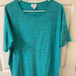 LuLaRoe Irma Size Small Green/Blue. Runs big.